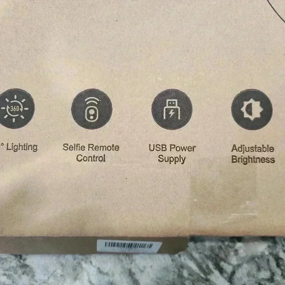 Letscom F-533 Ring Fill Light 10 in Adjustable Brightness for iPhone & Android - Picture 4 of 4